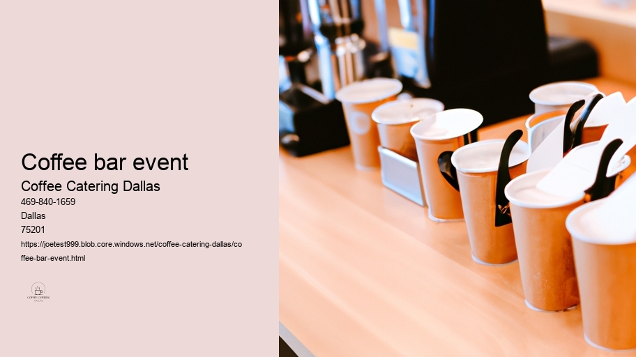 coffee bar event