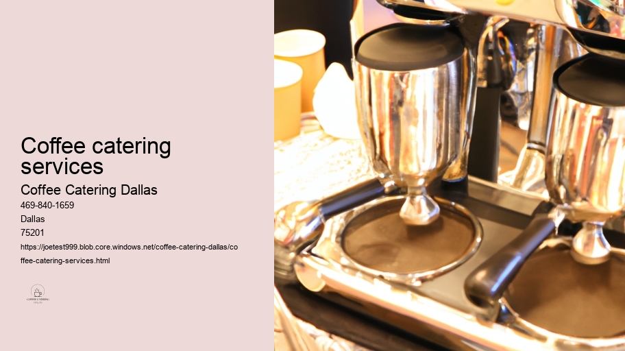 coffee catering services