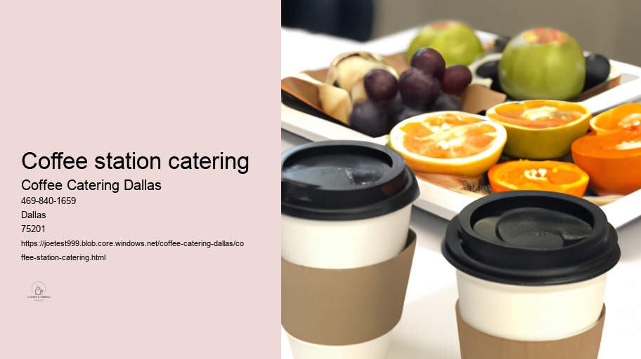 coffee station catering